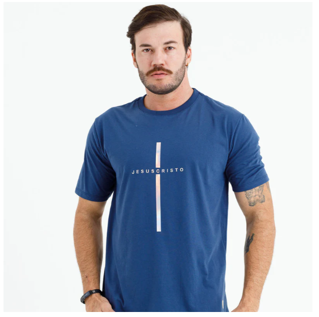 camiseta masculina preta cruz prata jesus cristo camiseta masculina preta cruz prata jesus cristo