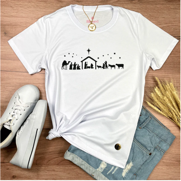 camiseta feminina verde o nascimento camiseta feminina verde o nascimento