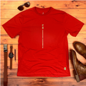 Home camiseta masculina fé listra dourado