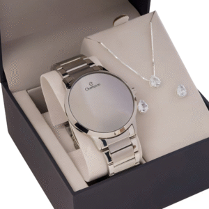 relógio feminino digital champion original ch40142s cor da correia prata redondo cor do bisel prata cor do fundo led branco